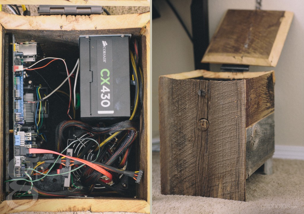 Wood Computer Case made from Rustic Barnwood