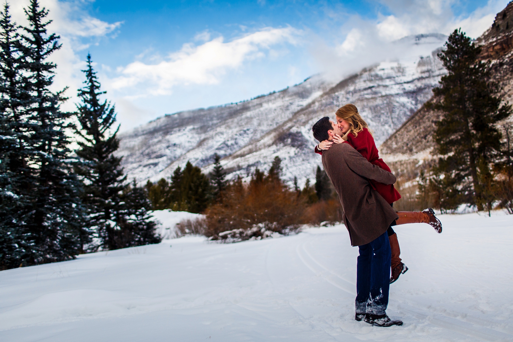 Winter Engagement in Vail