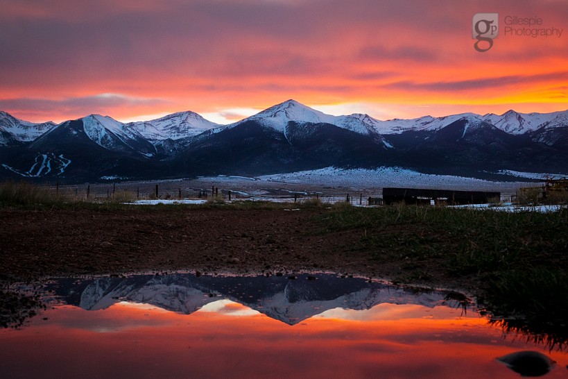 The Sangre de Cristo range Top Colorado Mountain Wedding