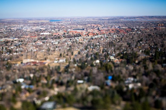 Tilt Shift Colorado University Campus