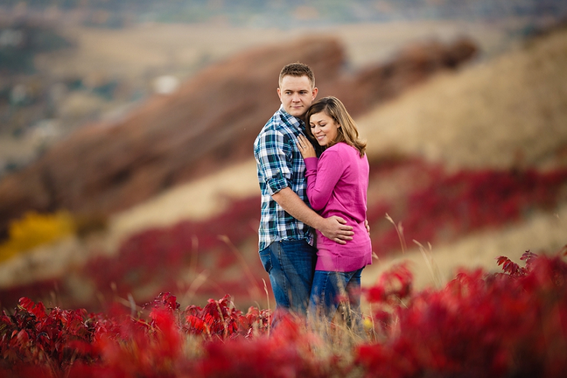 Red Rocks Engagement Session with Fall Colors