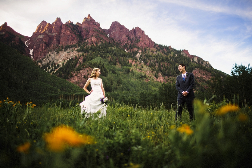 Scott & Allison's Vow Renewal at the Maroon Bells in Aspen - Top