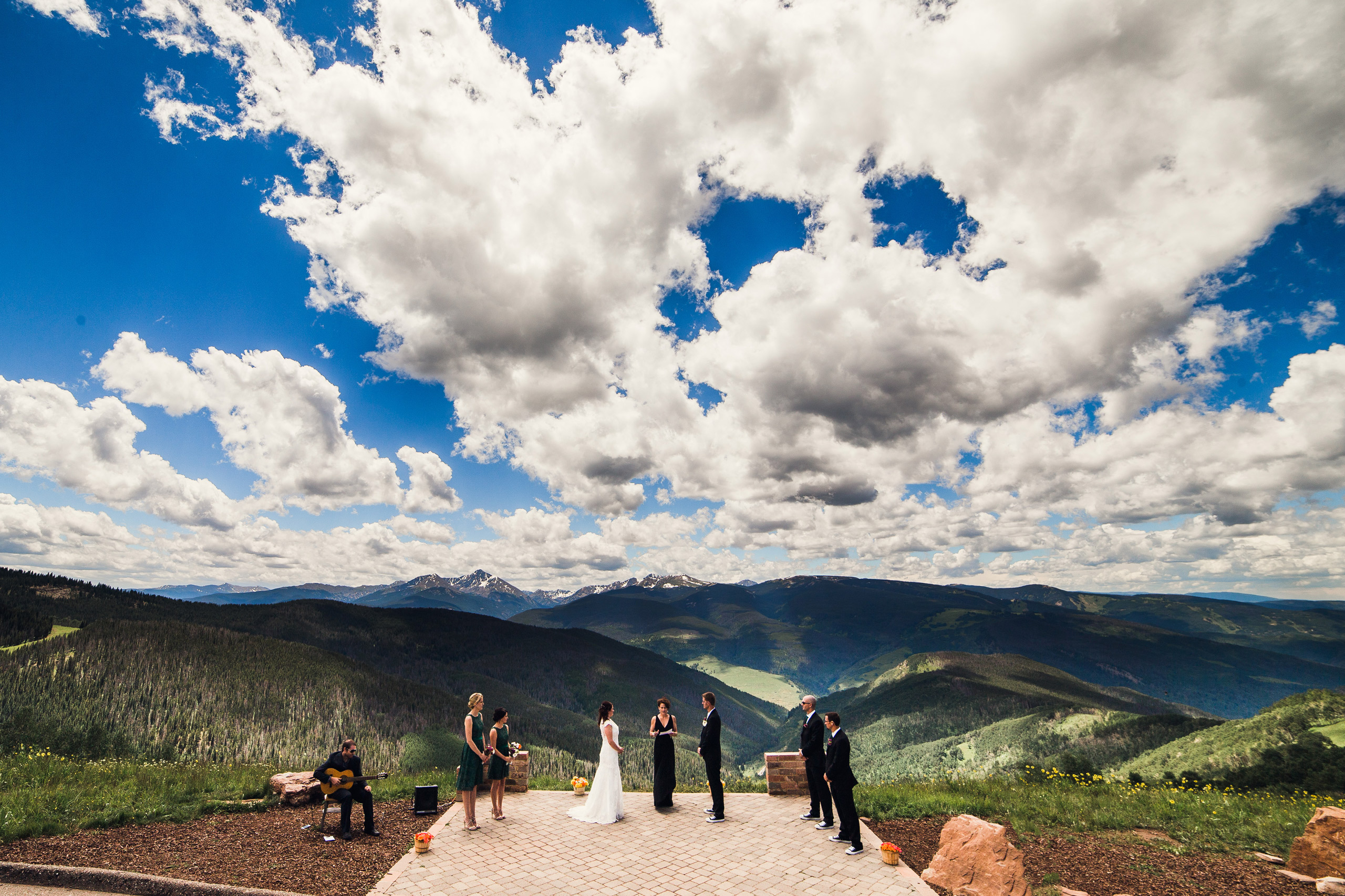 Vail Wedding Deck - Top Colorado Mountain Wedding Photographers