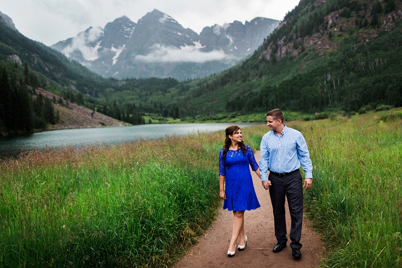 Brian & Stephany's Maroon Bells Engagement - Top Colorado Mountain