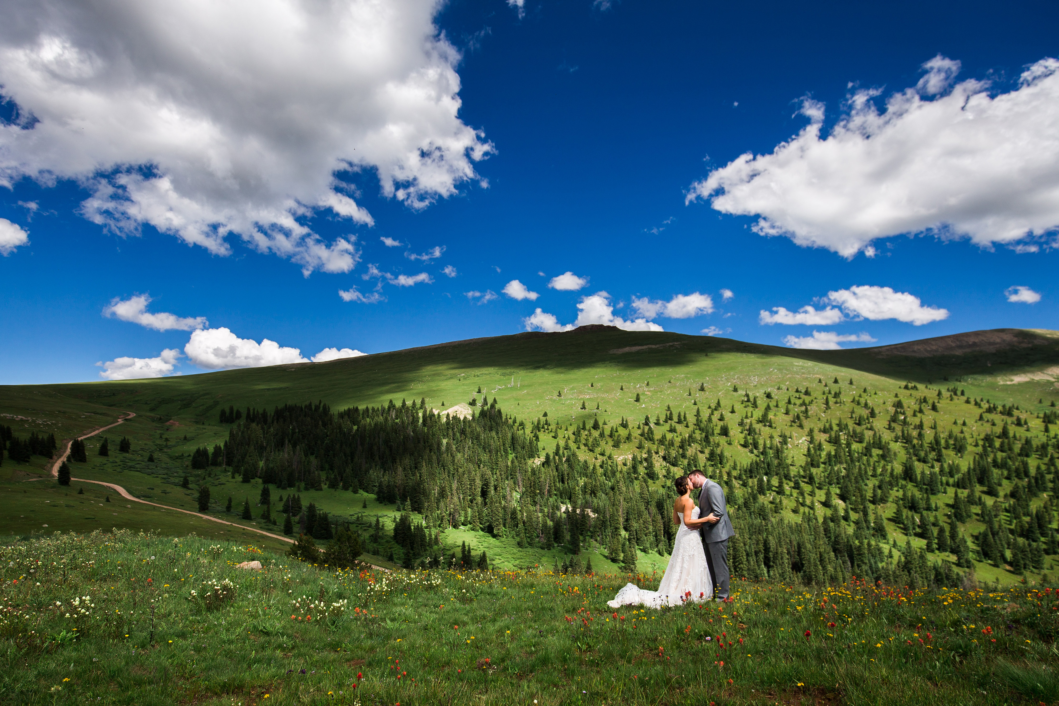 Ptarmigan Pass Wildflower Wedding at Camp Hale, CO