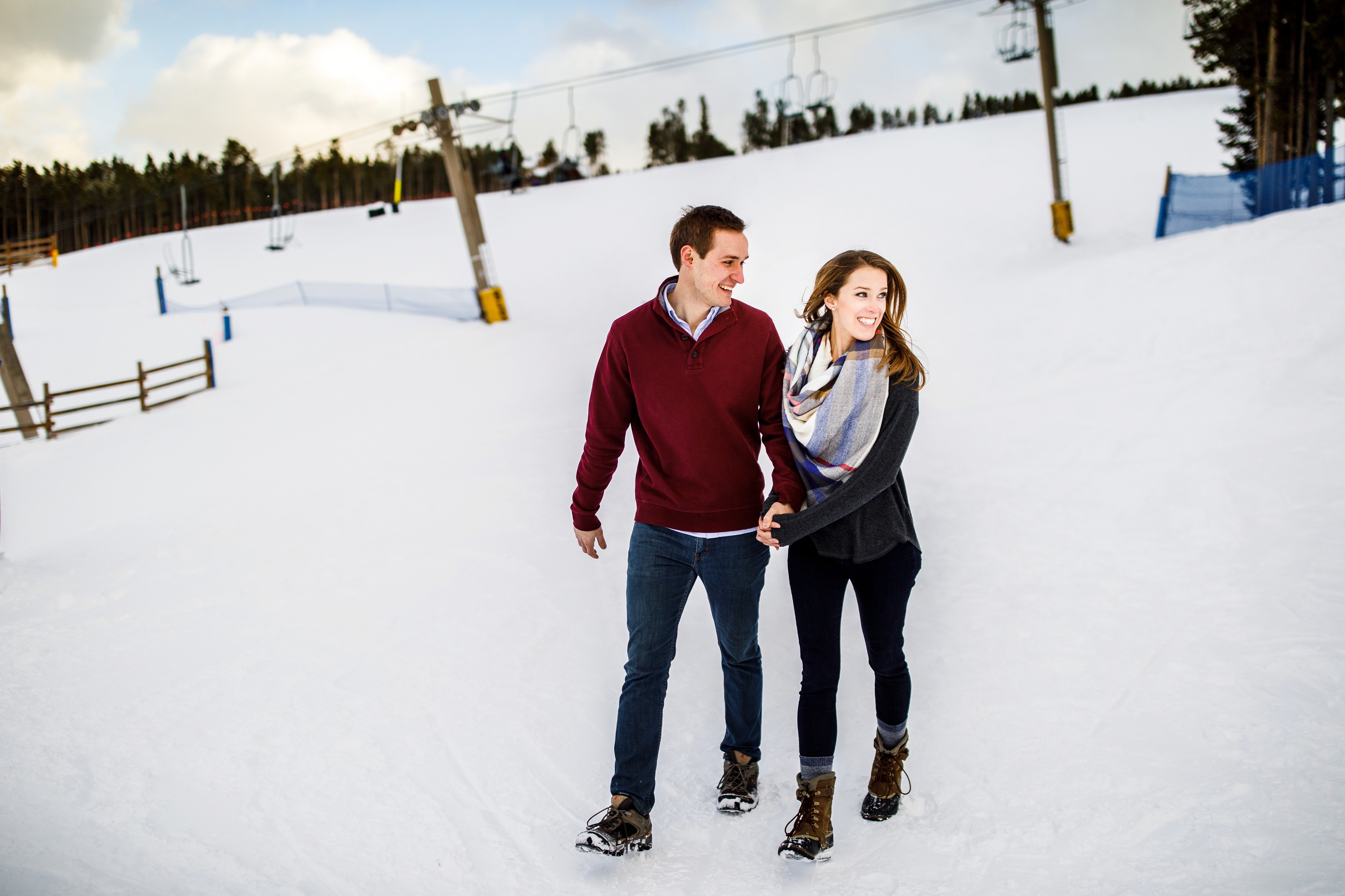 Breckenridge Winter Engagement Photo