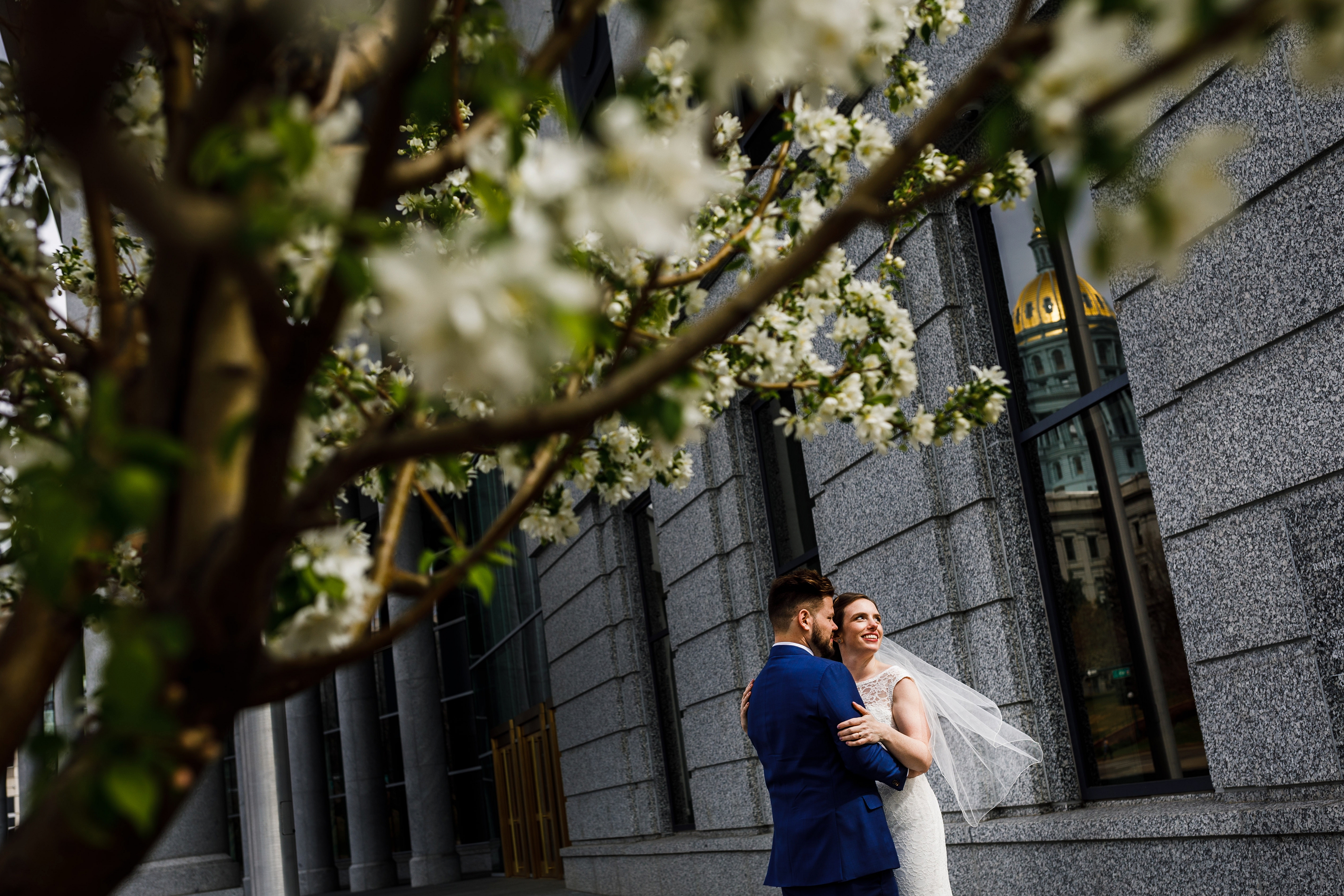 Colorado State Capitol Wedding Photo