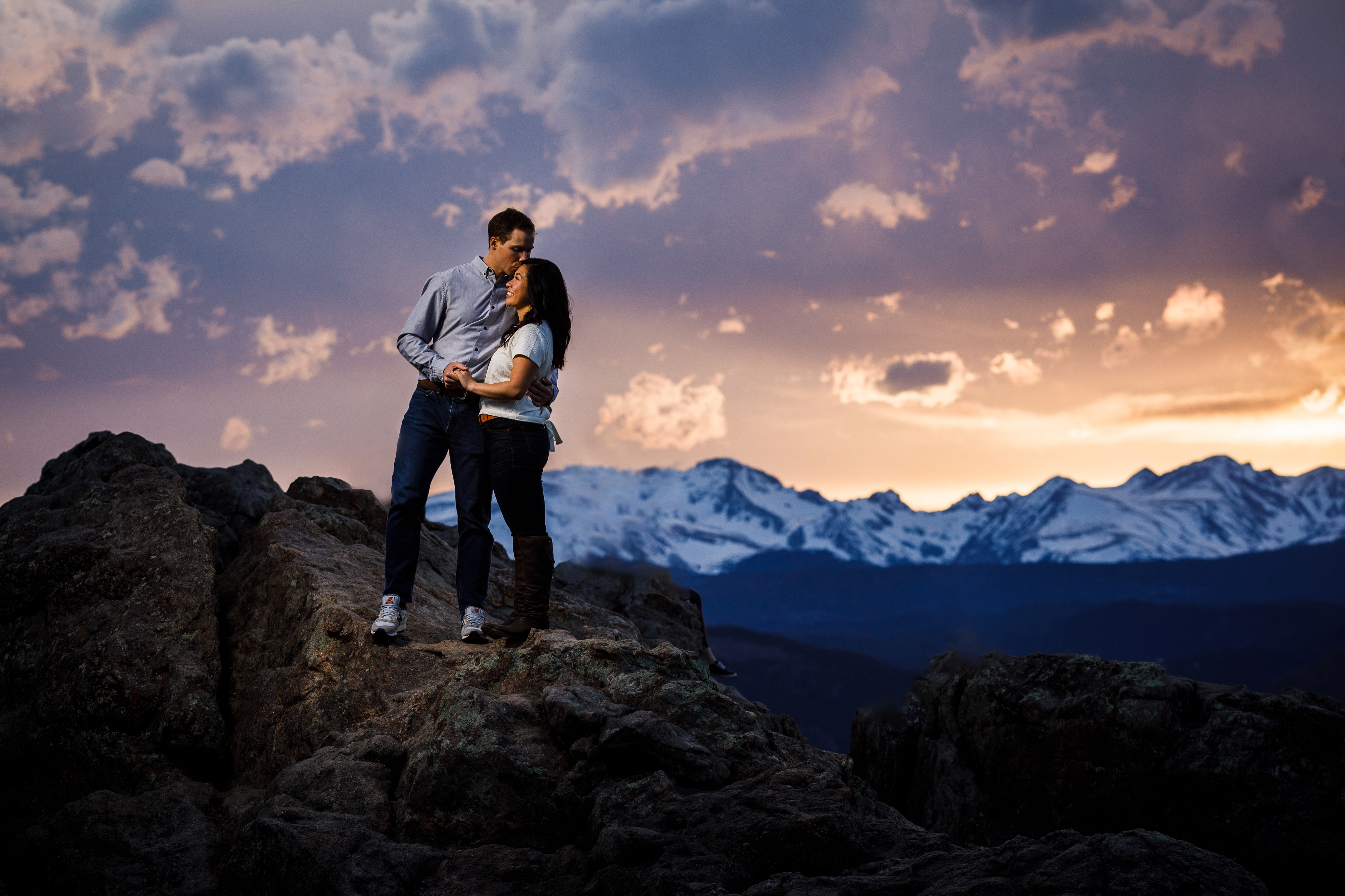 Lost Gulch Overlook Engagement Photo at Sunset