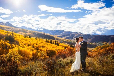 Fall Wedding Photo in Snowmass_CO