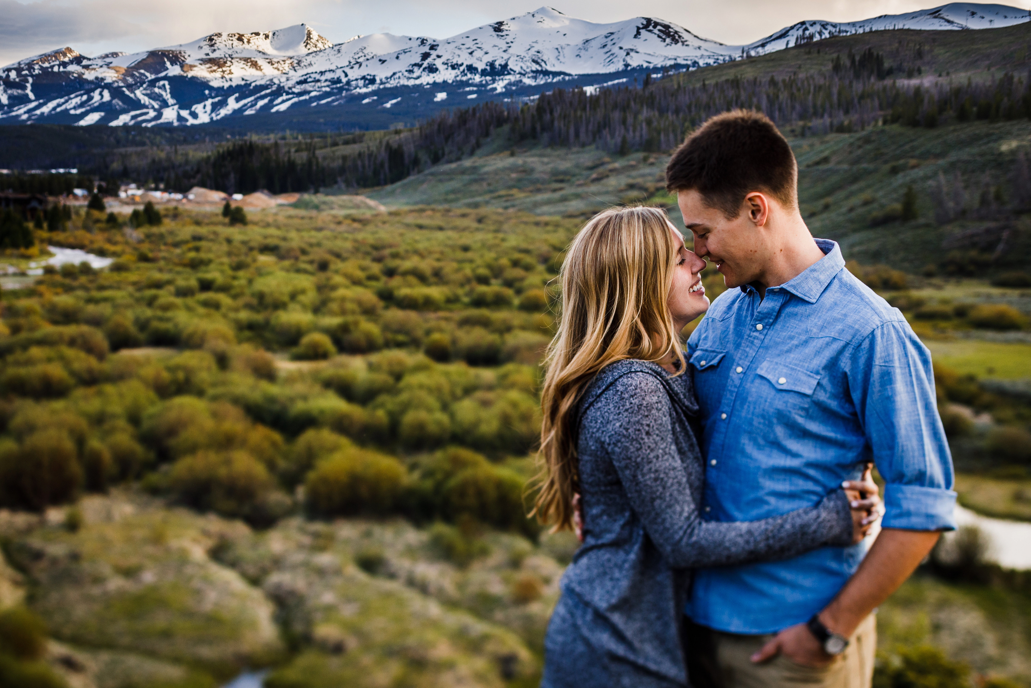 Breckenridge Ski Resort Engagement Photo