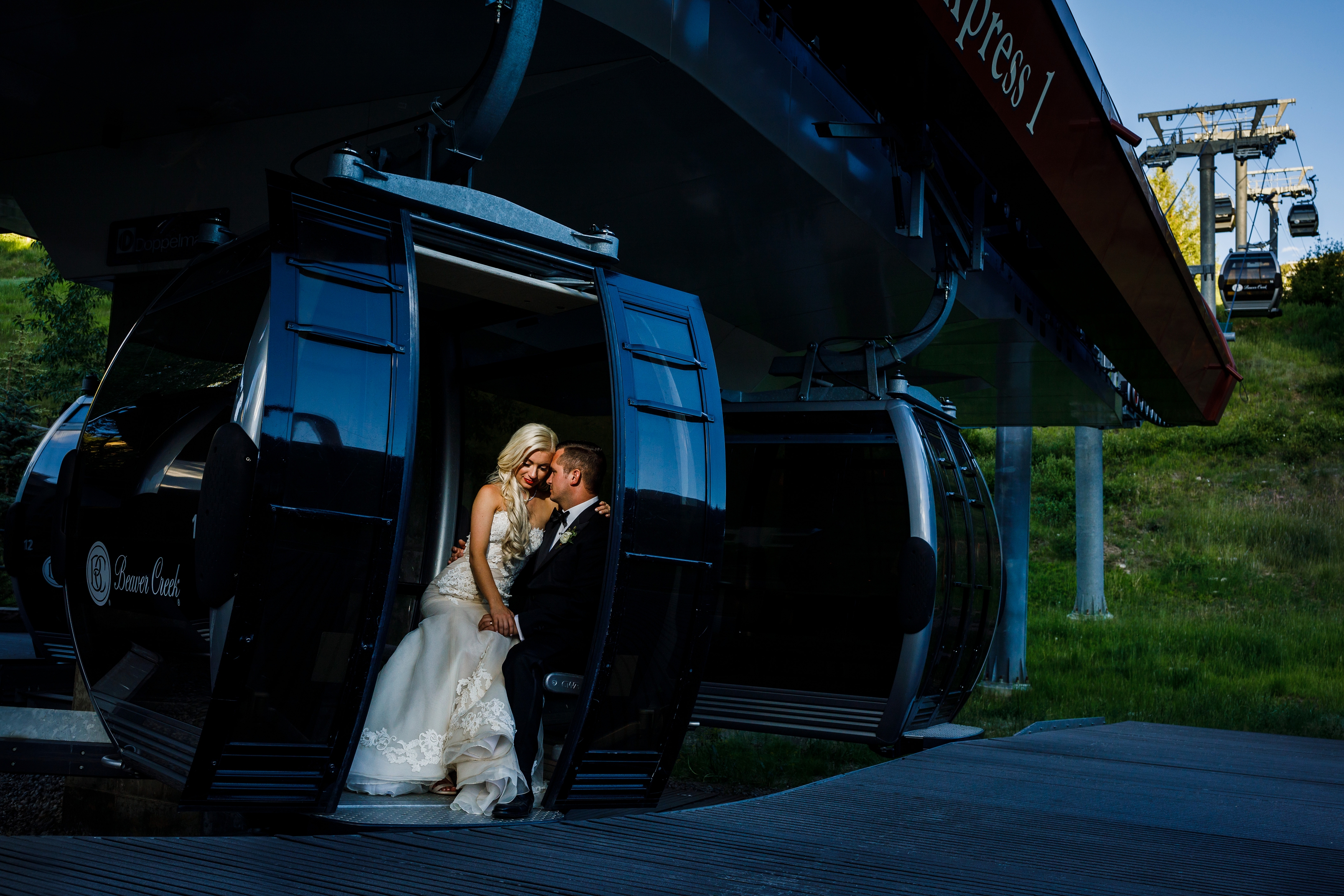 Beaver Creek Gondola Wedding Picture