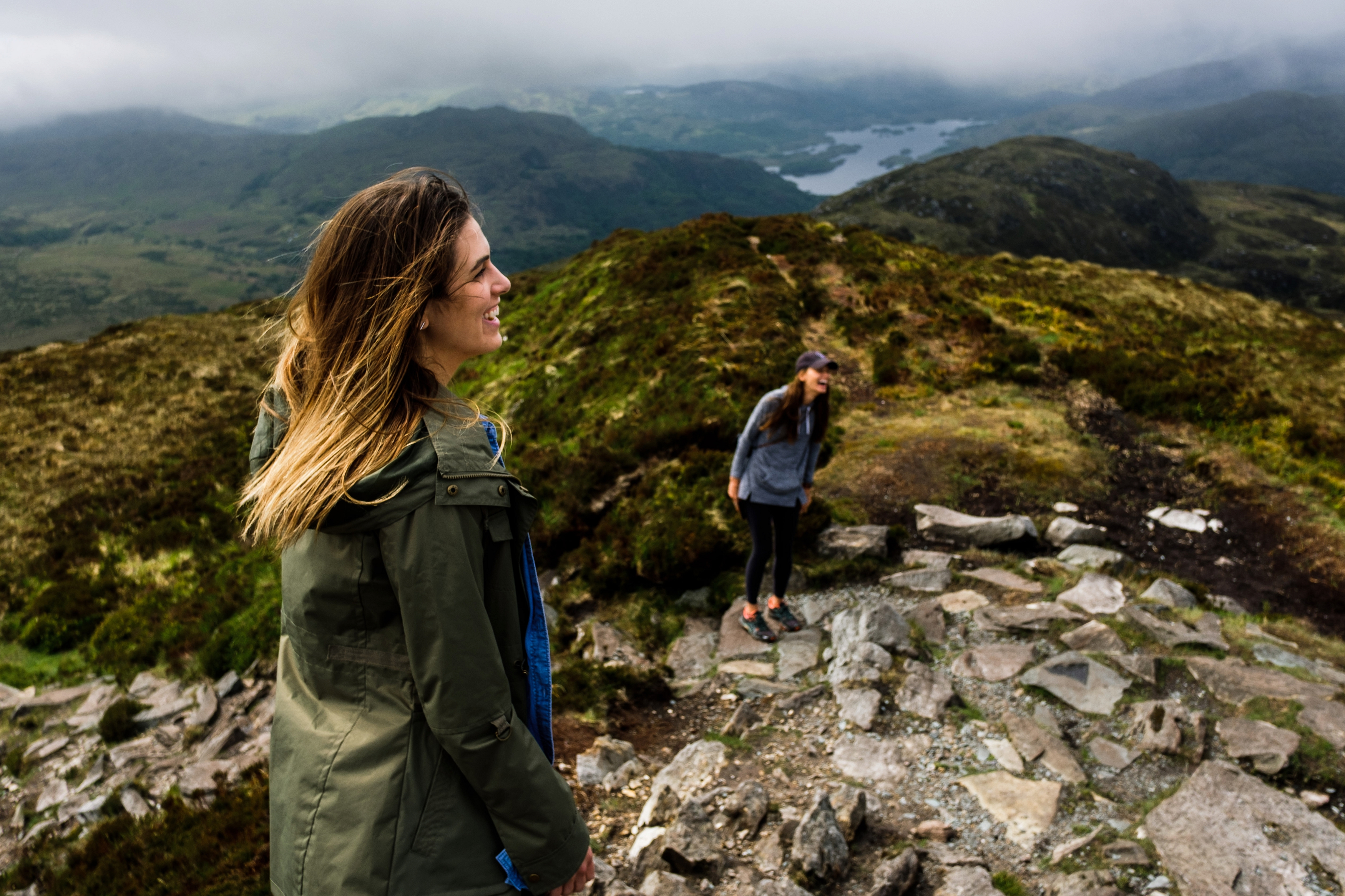 Trail to the top of Torc Mountain in Ireland