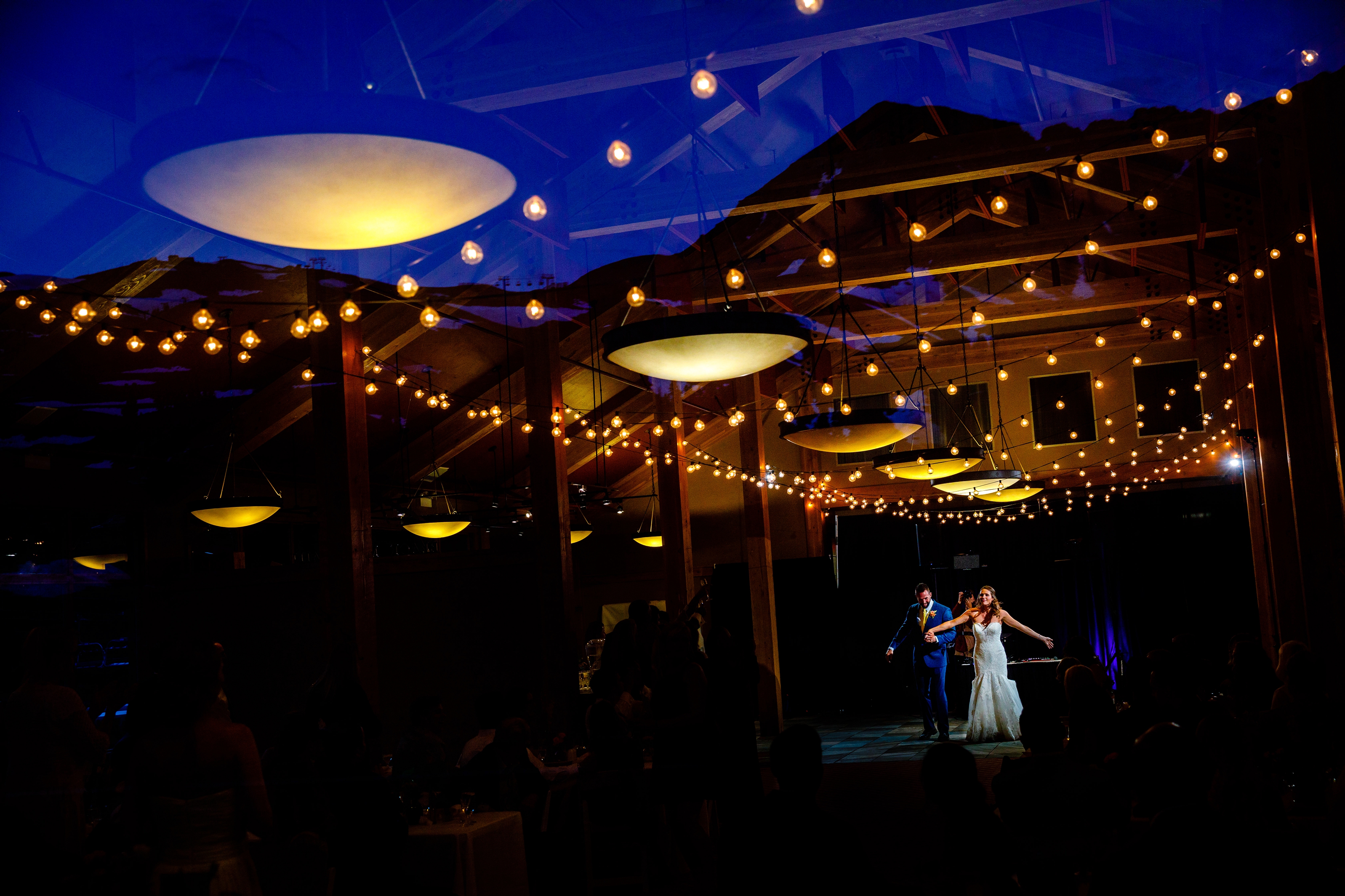 Couple's first dance at Black Mountain Lodge