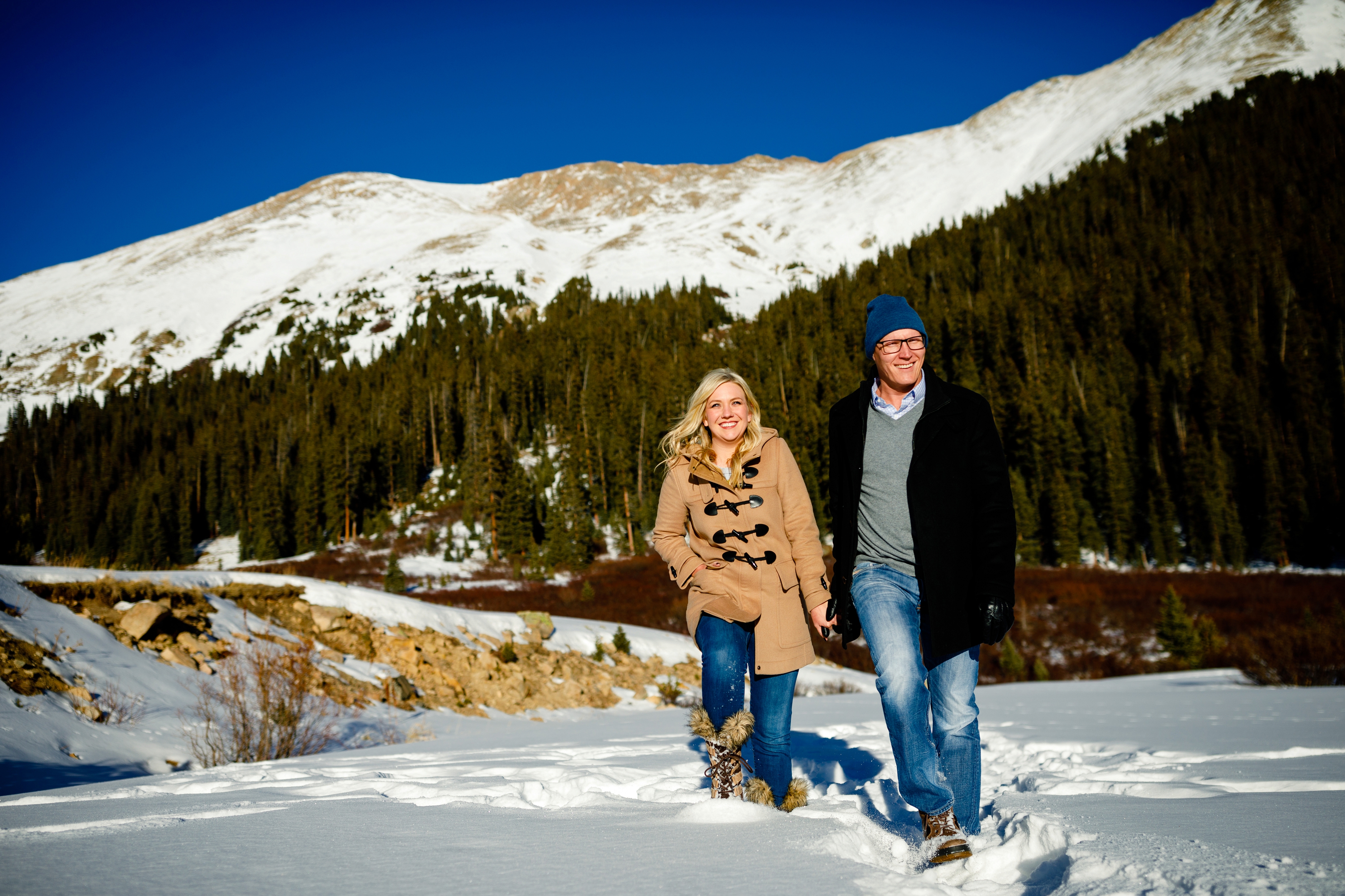 Photos taken near Arapahoe Basin during our Keystone Engagement session with John & Erin.