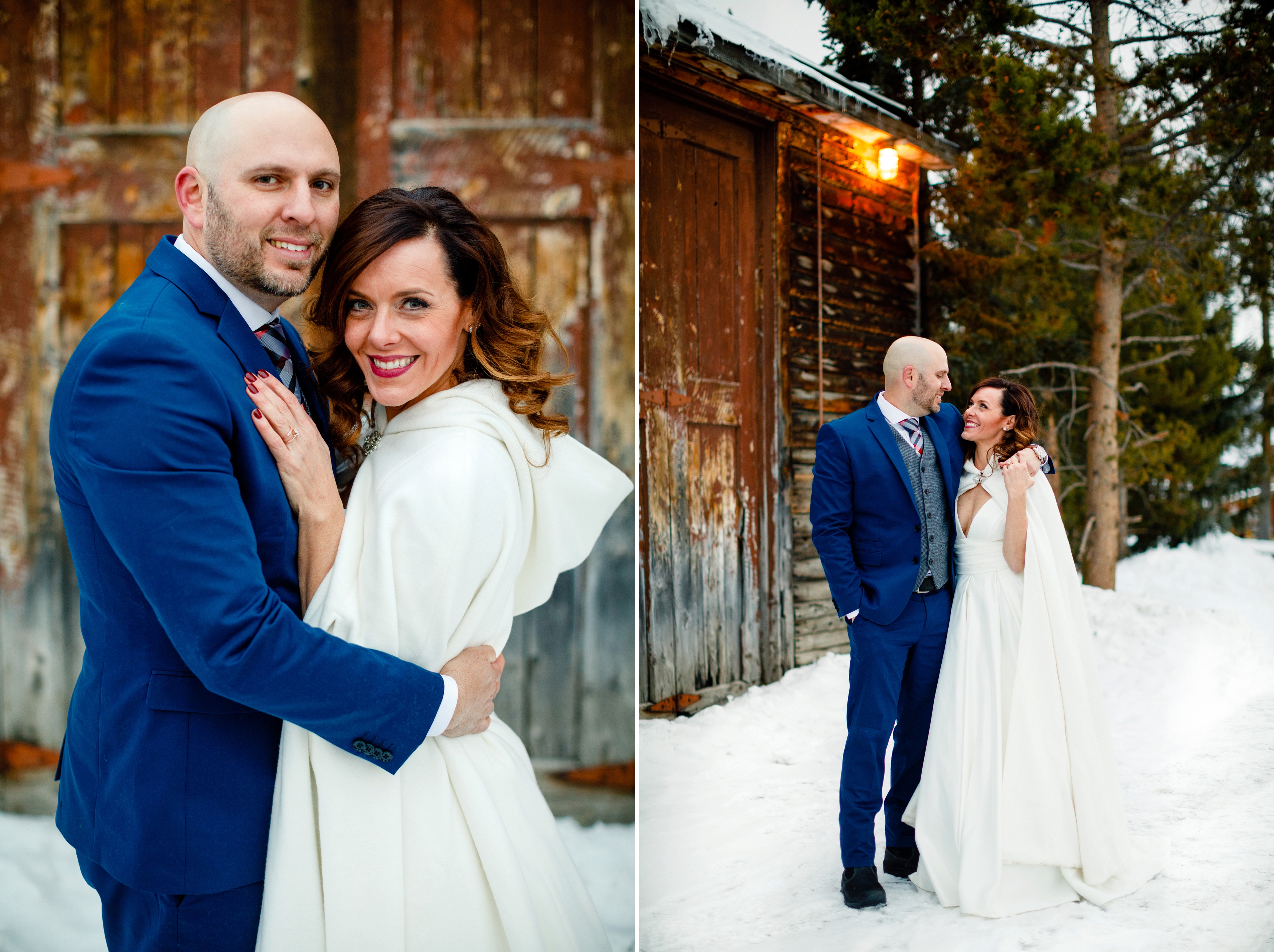 Scott & Rachel's winter wedding in Keystone, CO at the Keystone Ranch.